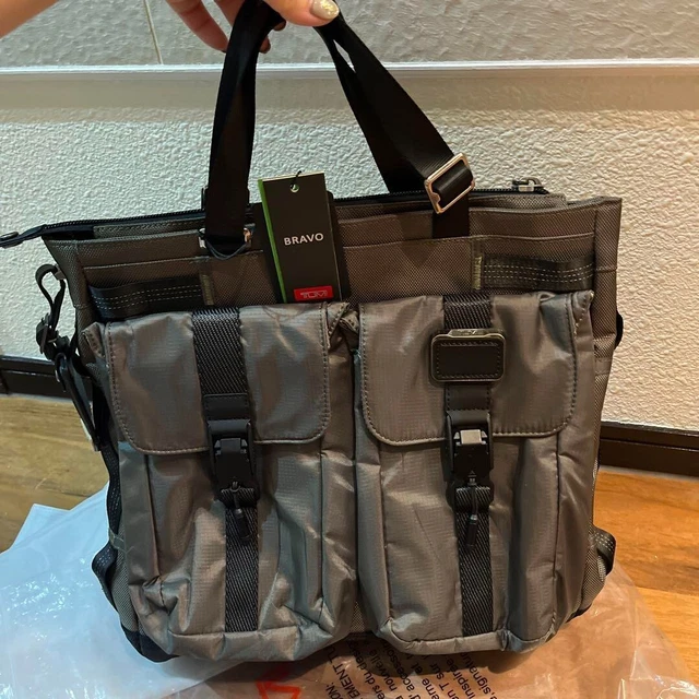 TUMI Alpha Bravo Liaison Travel Tote Bag Nylon Olive Green 1425061041 Used
