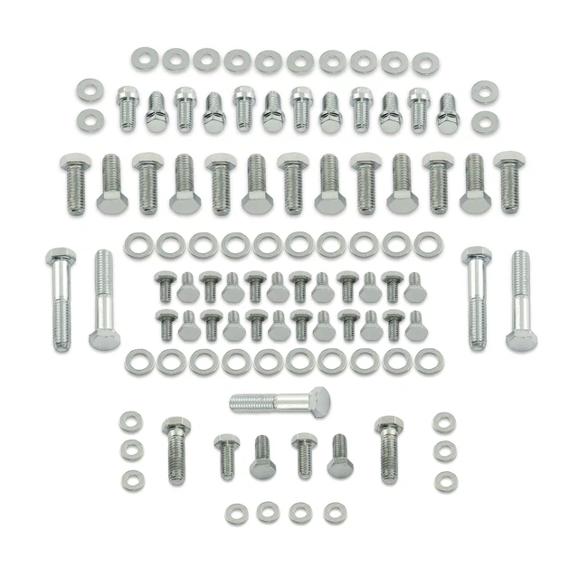 Mr. Gasket 5001 Mr. Gasket Deluxe Engine Bolt Kit - Chrome