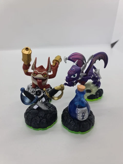 🦊 4x Skylanders Spyro's Adventure Magic Items + Character Figures Bundle Pack