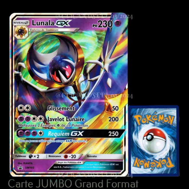 carte Pokémon JUMBO SM103 Lunala GX