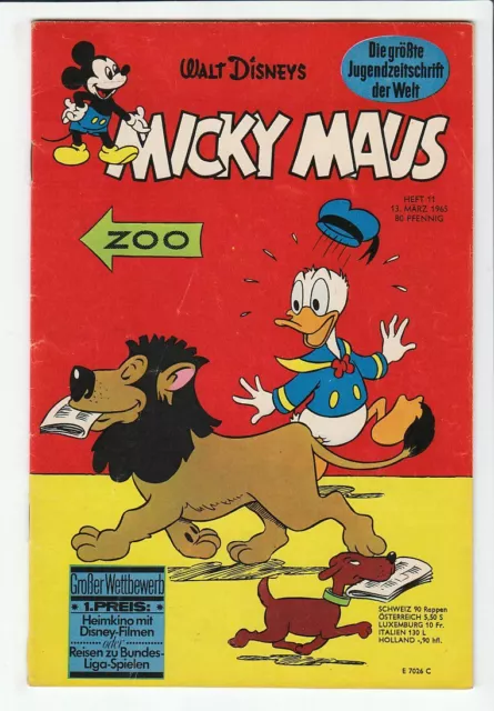 Micky Maus 1965 Nr. 11 Original Ehapa Verlag im guten Zustand !!!