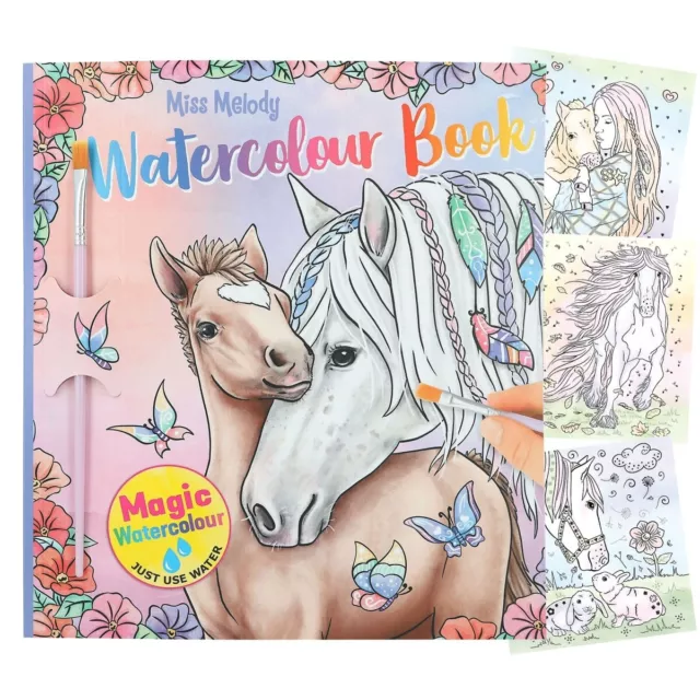 Depesche - Miss Melody Watercolor Book Malbuch Mit Pinsel Neu Ovp