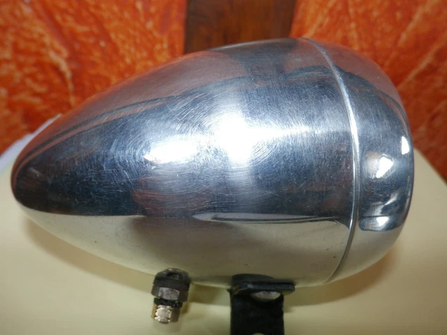 phare obus aluminium bombé LUXOR velo bicyclette collection ancienne