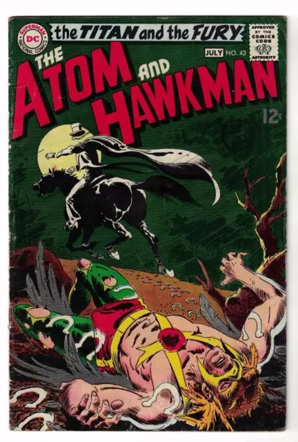 DC Comic ATOM Silver age  #43 Hawkman FN  superman 1968