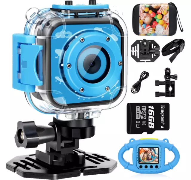 Action Camera Go 1080p HD Diving Waterproof Video Pro Mount Underwater Sports