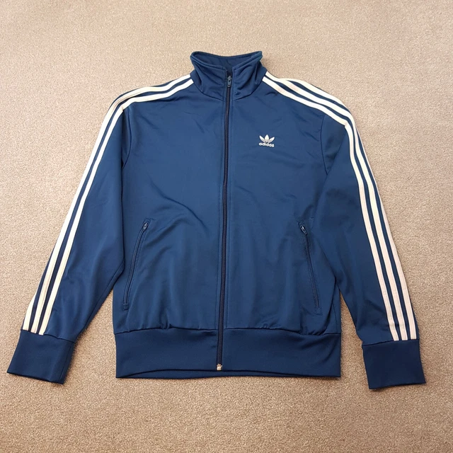 ADIDAS MENS TRACK Jacket Medium Blue Firebird Originals SST Trefoil Bomber Zip 32.99 PicClick UK