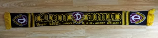 Rare 2 Sided Gothic Dinamo Dynamo Dresden FC Football Scarf Bufanda Sciarpa