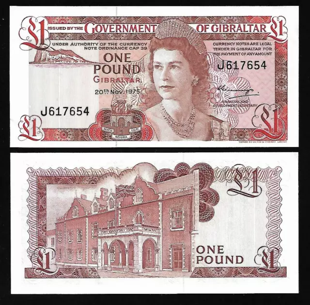 Gibraltar - One Pound Note - 1975 - P20a - Uncirculated