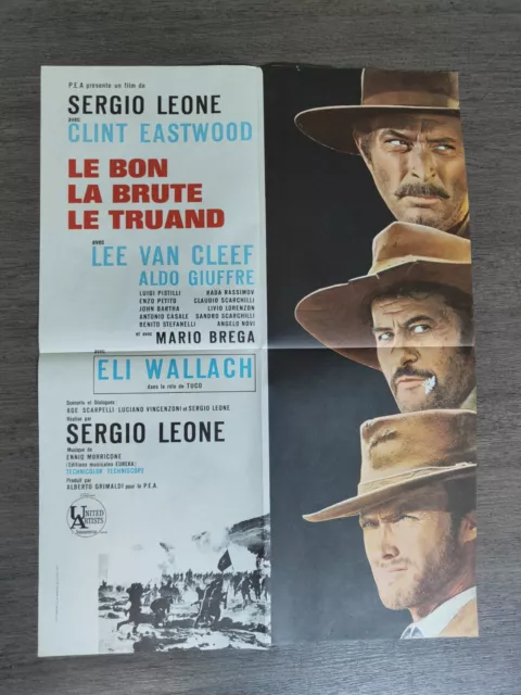 Affiche 60x80cm " Le Bon La Brute Et Le Truand " C. Eastwood/Sergio Leone/1968