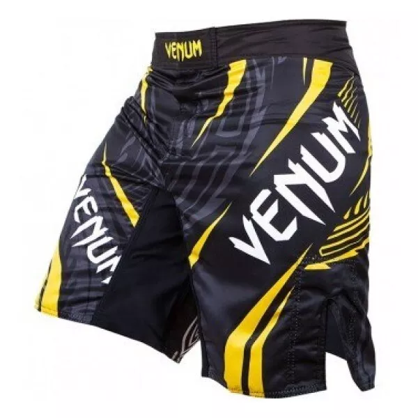 Venum MMA Fight Shorts - Men’s X-Large - Lyoto Machida RyuJin Blk/Yell - UFC BJJ