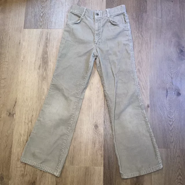 Vintage Corduroy Pants Billy The Kid Vtg 60s 70s Flare Leg Disco Kids Boys 12