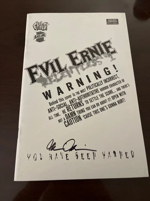 Evil Ernie: Relentless #1 (2002) Signed - 9.4 Near Mint (Chaos Comics)