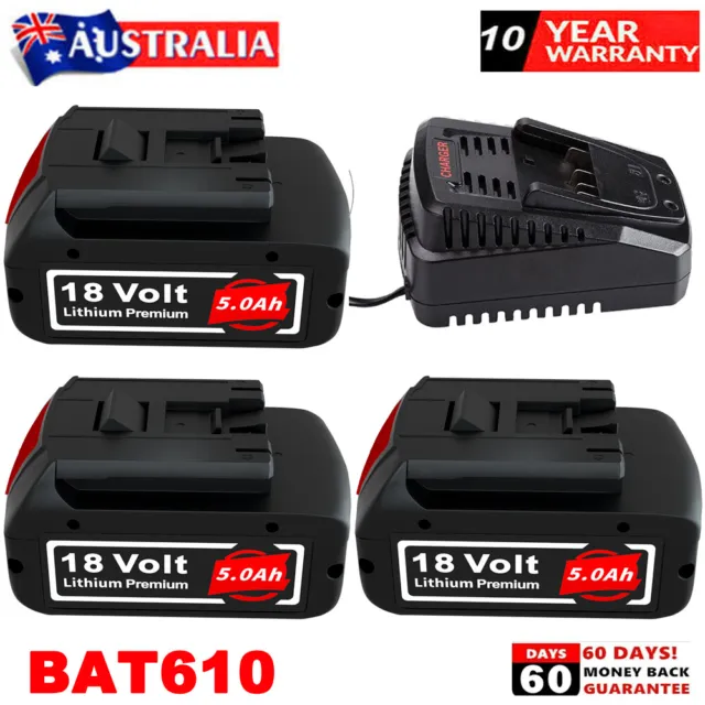 18V 5.0AH replacement for Bosch BAT618 BAT609 Li-ion Battery BAT620 BAT610G