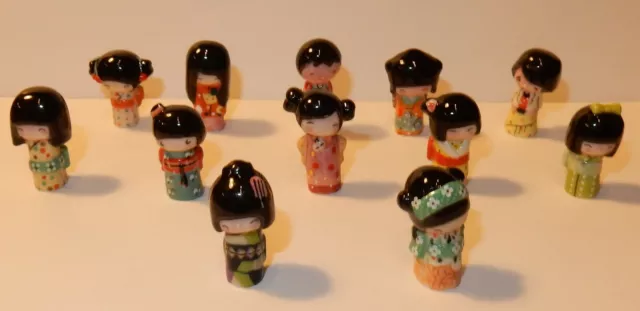 2013 PRIME KOKESHI POUPEE JAPONAISE MILAN PAROT FEVE PORCELAINE 3D au choix