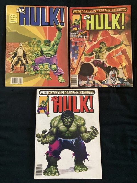 Marvel The Hulk! Vol. 1 #23 25 26 1980 Stan Lee Presents Marvel Magazine Group