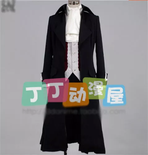 Black Butler Sebastian Michaelis Kuroshitsuji Cosplay Costume Black Coat:12