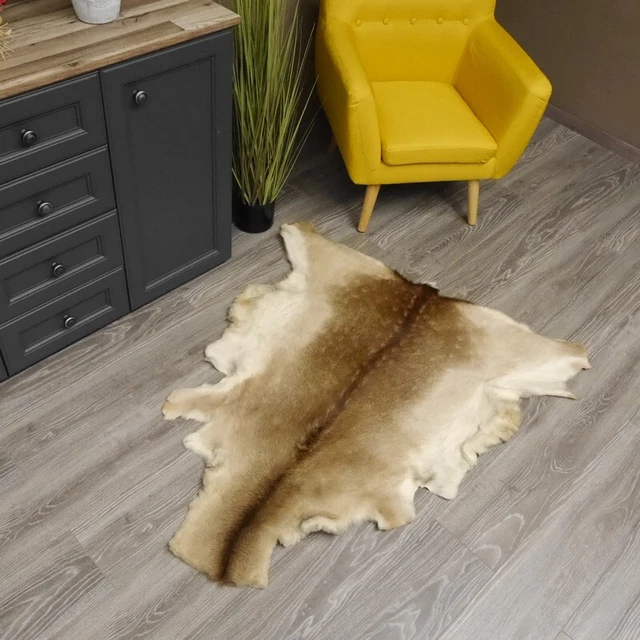 Sikahirsch Piel Ciervo Alfombra Decoración Longitud 130CM 2