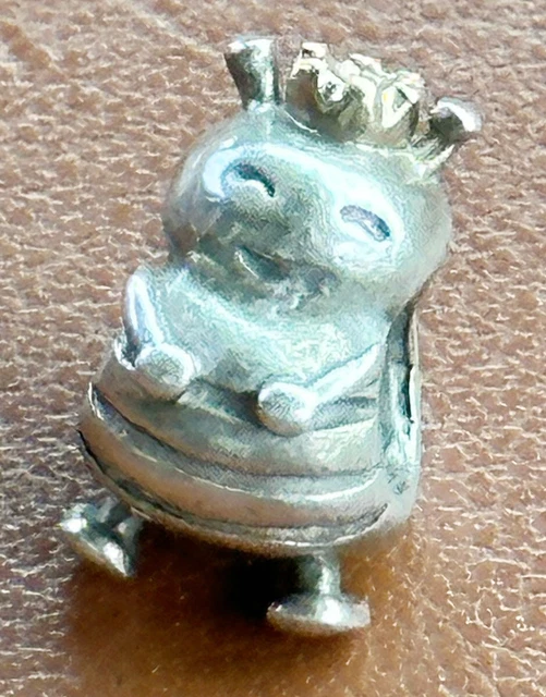 Authentic Pandora Sterling Silver and 14k Yellow Gold QUEEN BEE Charm