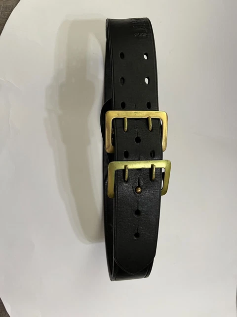 vintage Earl Ginn Leather Gun Belt total 46" long