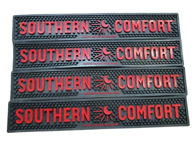 Southern Comfort Black Rubber Bar Drip Spill Rail Mat