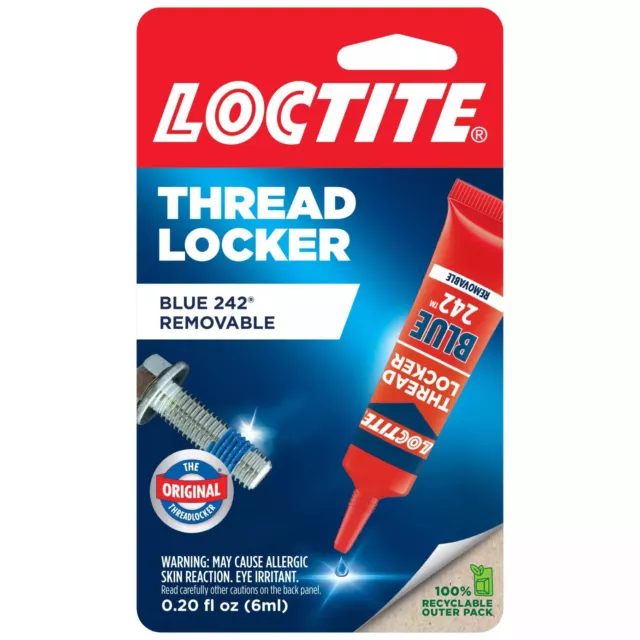 Loctite THREADLOCKER BLUE 242 | REMOVABLE | 10-MIN | Fastener Nut Bolt Locker