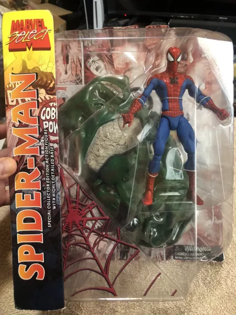 MARVEL Diamond SELECT SPIDER-MAN  7 inch Action figure Peter Parker Green Goblin