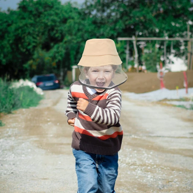 Cappello a secchio bambino a prova di spray cappello protettivo antipolvere pratico cappello a secchio