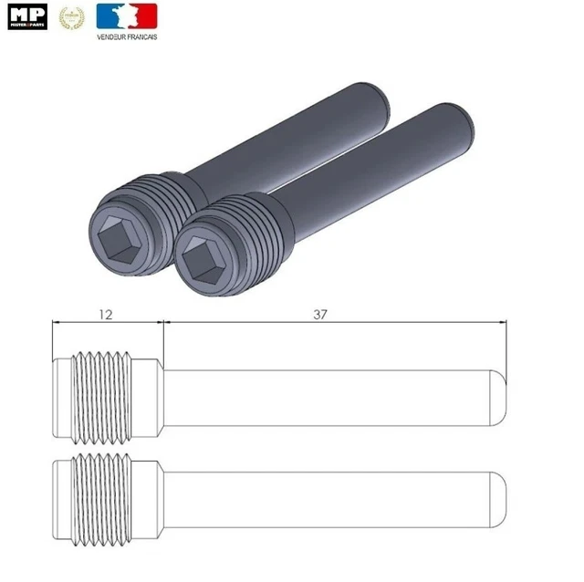 Goupille D’étrier De Frein Avant Pour Suzuki GSX-R1000 2001-2002 – Marque All Balls, Référence 18-7034