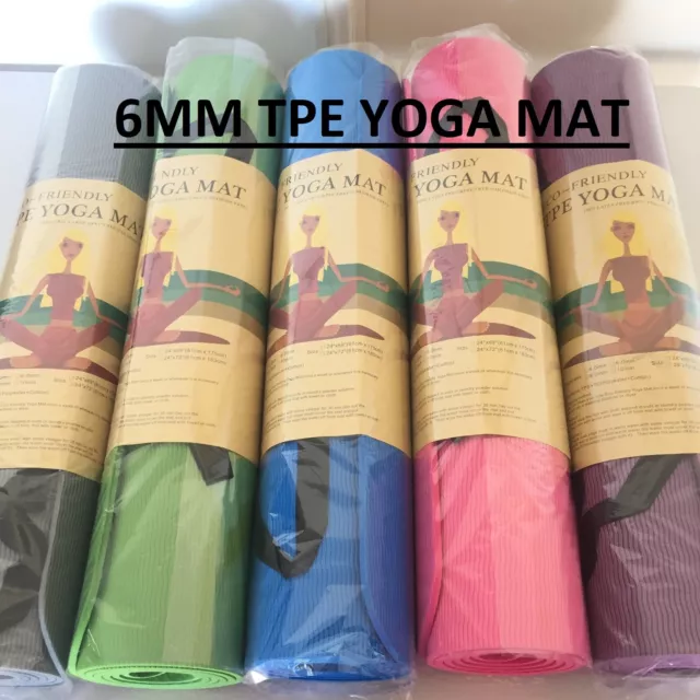 Eco-friendly  Pilate Yoga Gym Mat Non Slip ECO Friendly Fitness Training 5 color 2