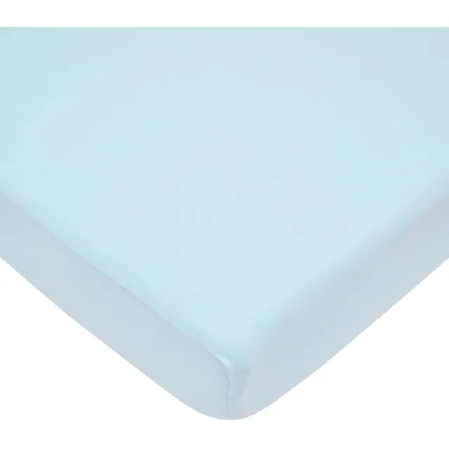 Blue Solid Cotton Sheet Set Non-Standard
