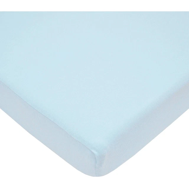 Blue Solid Cotton Sheet Set Non-Standard