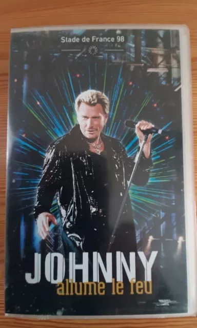 Vends VHS SECAM de JOHNNY HALLYDAY - Stade de France 1998 - Allumez le feu.