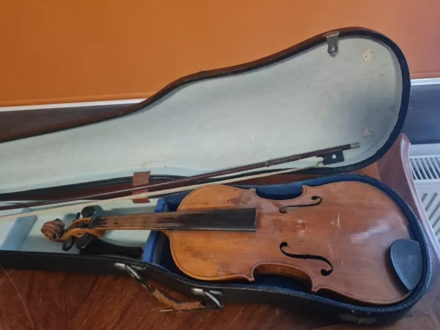 Antike Geige Violine mit Koffer