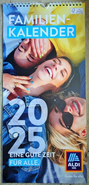 ALDI SÜD KALENDER 2025 neu Familienkalender Wandkalender Terminplaner 4