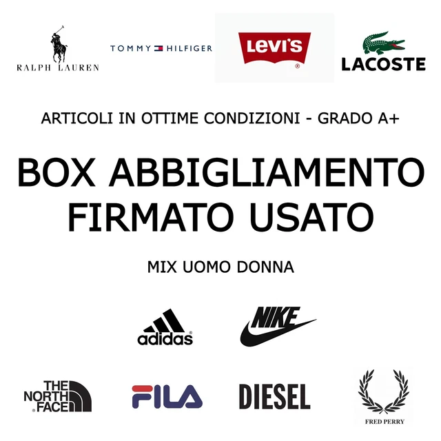 Stock Abbigliamento Usato Firmato Al Kg Box Lotto Vestiti Secondhand Nike Ralph