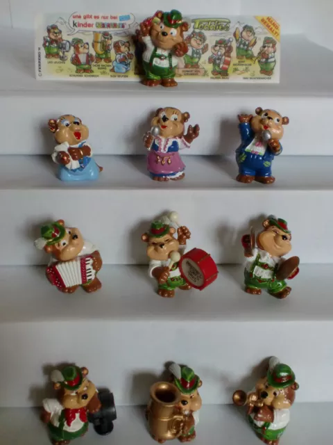 KPS  -  Figuren > Die Top Ten Teddies  1995 < (D) + alle 10 BPZ + Bauanleitungen