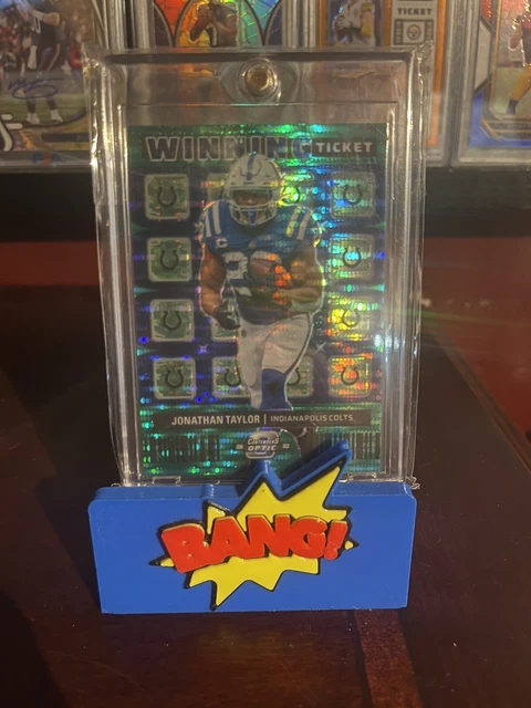 Jonathan Taylor 2022 Contenders Optic Winning Ticket GREEN PULSAR PRIZM /30