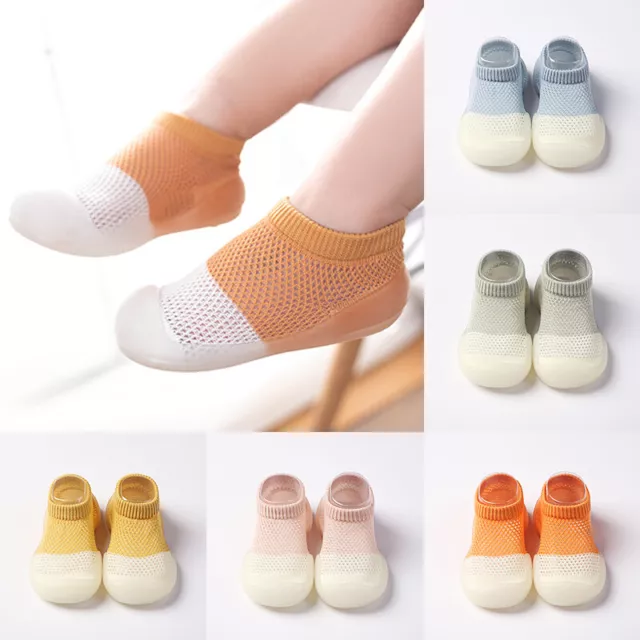 Scarpe bambino bambina neonato calze senza slip bambino suola in gomma morbida calzino scarpe bambino