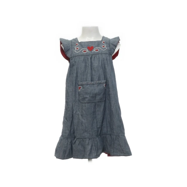 Polarn O. Pyret, Kleid, Größe: 110/116, Grau, Baumwolle, Sonstiges, Mädchen