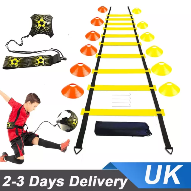Agility Speed Hurdles Ladder Cones Marker Set Football Training Sports Equipment