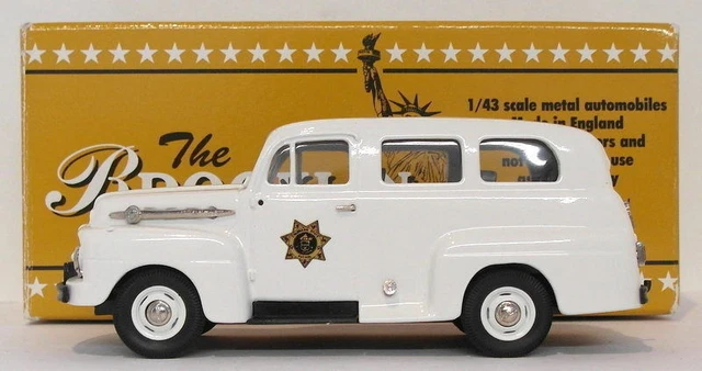 Miniature Brooklin Models Ford Forder Lincoln Police 1951 - Édition Limitée 1/1000