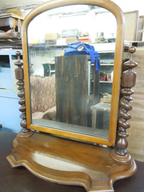 Large Victorian collapsible Mahogany swing vanity/ dressing table Mirror