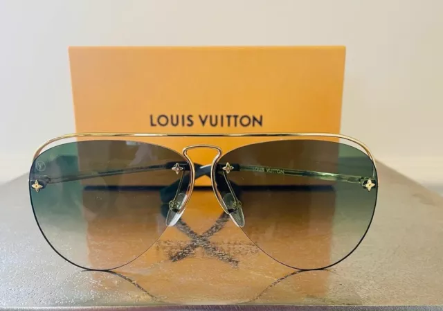 LOUIS VUITTON Metal The LV Pilot Sunglasses Z1619U Gradient Brown Monogram  1048948