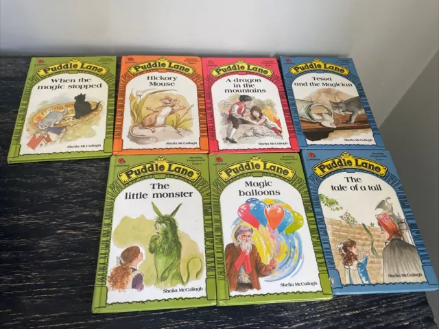 Set Of 7 Vintage Puddle Lane Childrens Reading Books