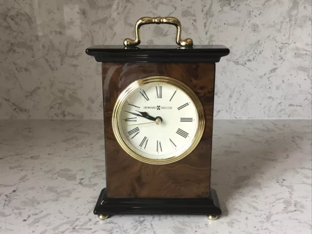 Howard Miller Berkley Mantle Clock 645577 Walnut Piano Finish Quartz Timepiece