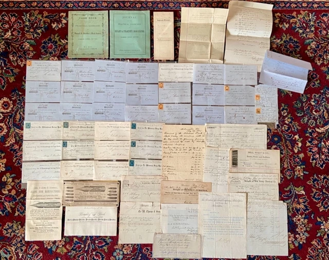 LOT ANTIQUE/VINTAGE EPHEMERA Late 1800s Letterhead Bill Invoices