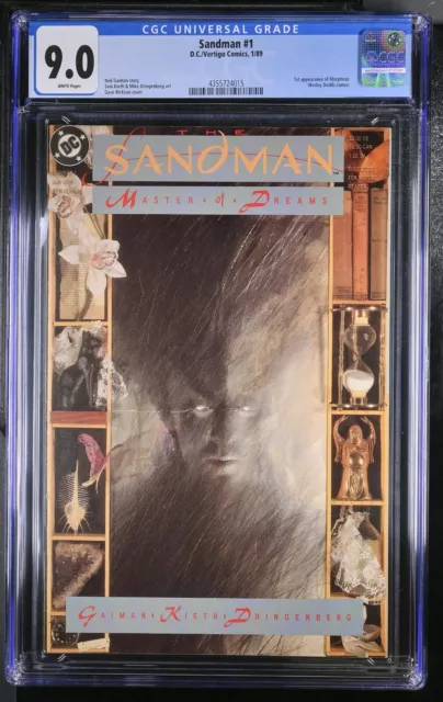 DC Comics CGC Graded 9.0 DC Sandman #1 1st Appearance of Morpheus Big Key