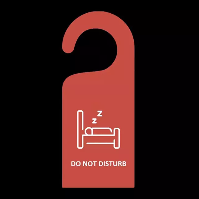 Do Not Disturb Door Sign Hanging Sign Shop Room Cleaning Double-sided Door T SN❤