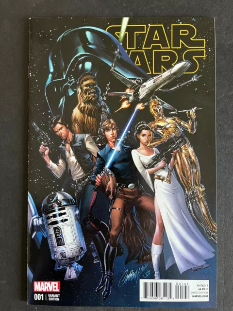 Marvel Star Wars 1D J. Scott Campbell Incentive Variant Connecting Edition - VF-