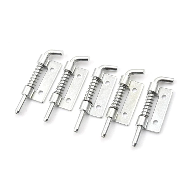 5 X FIXED Type Spring Loaded Barrel Bolt Latch Silver Tone 3CAU £2.75 ...
